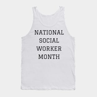 National Social Worker Month Tank Top